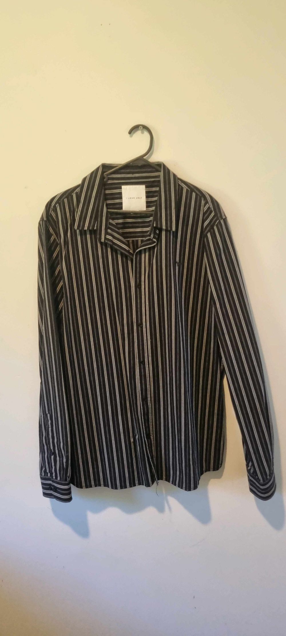 I Love Ugly Black Striped Shirt