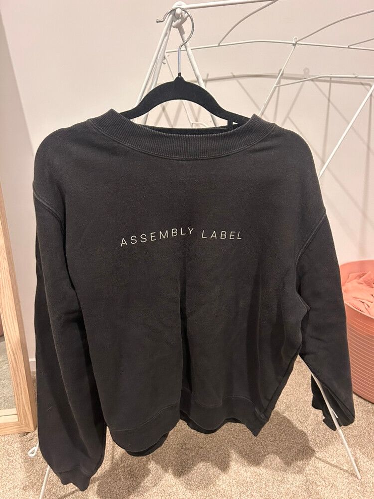 Assembly Label Black Sweatshirt