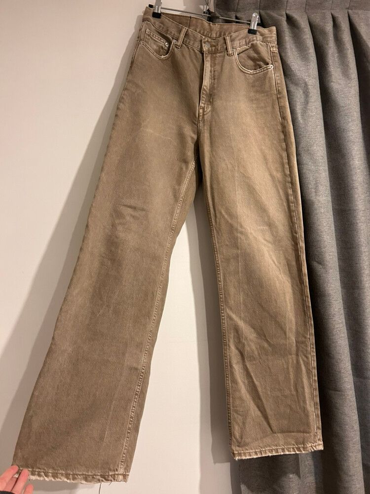 Dr Denim Brown Wide Leg Jeans