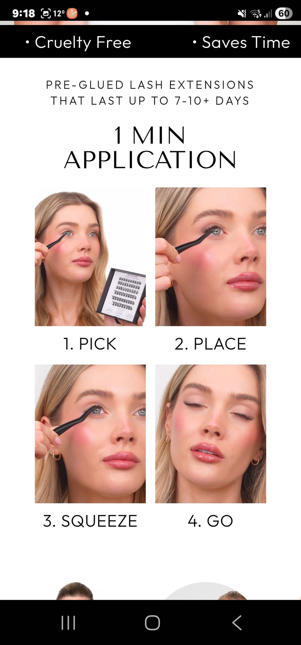 InfinaLuxe Light Wispies Lash Extension Kit