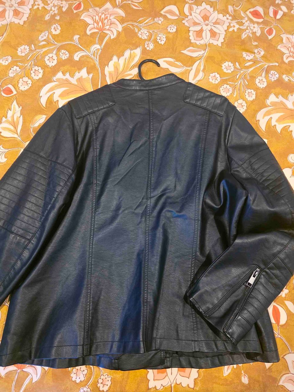 Studio Curve Black Faux Leather Jacket