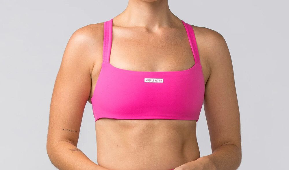 Neon Pink Sports Bra