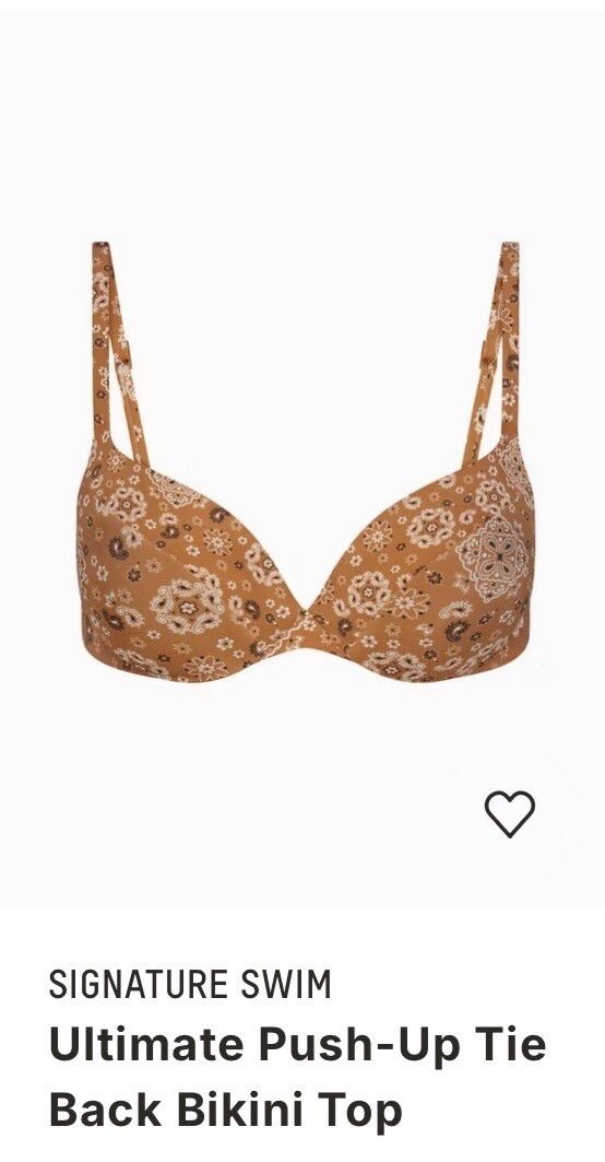 SKIMS Almond Bandana Print Bikini Set