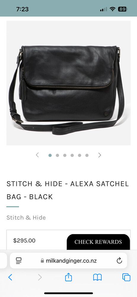 As New Stitch & Hide Alexa Bag