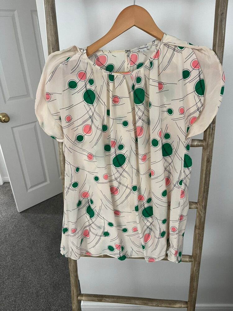 100% Silk Country Road top M