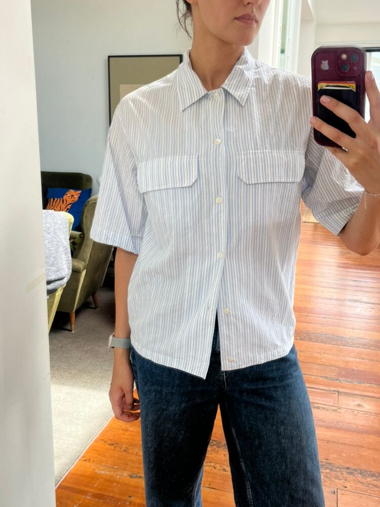 Cos Blue Striped Shirt