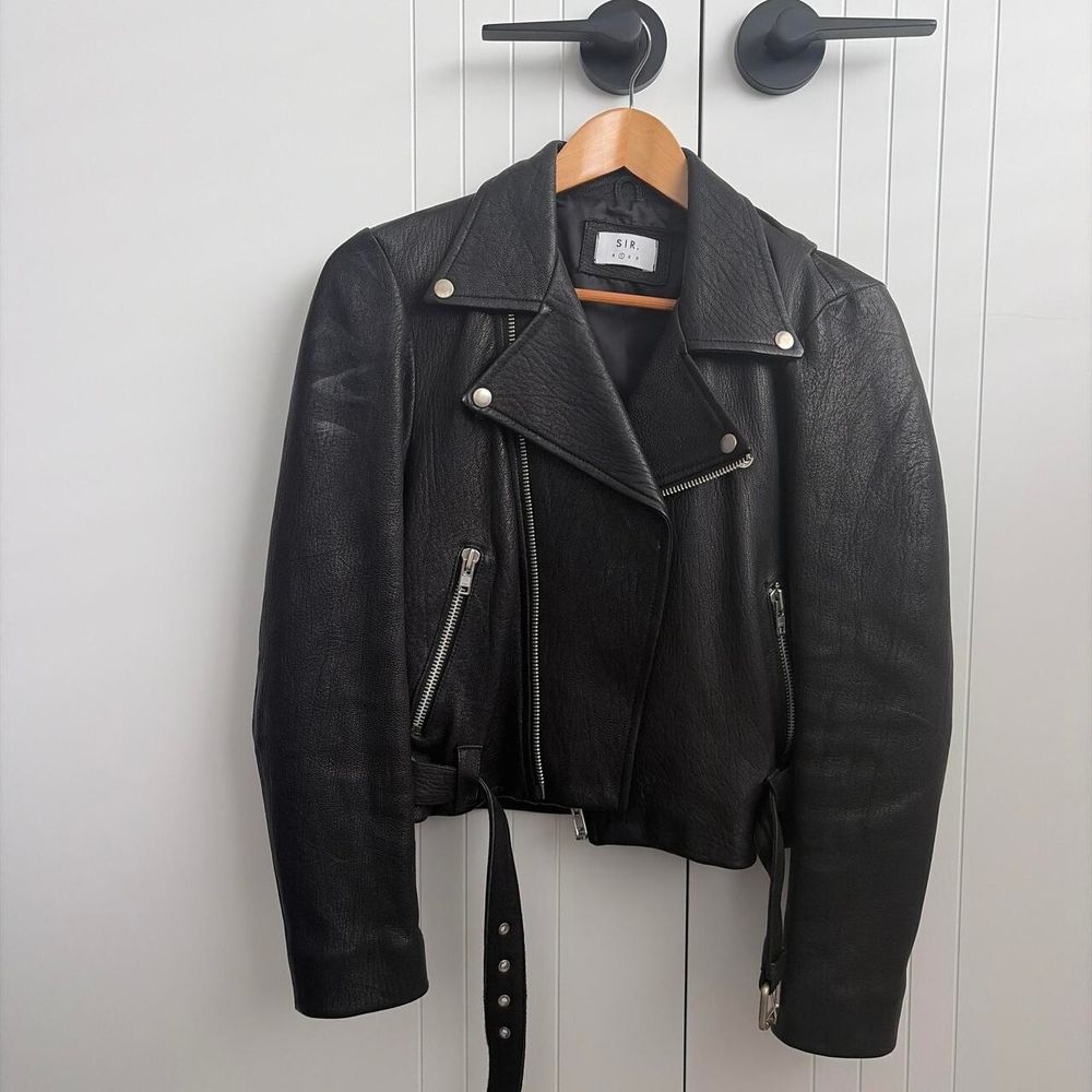 SIR Black Leather Jacket