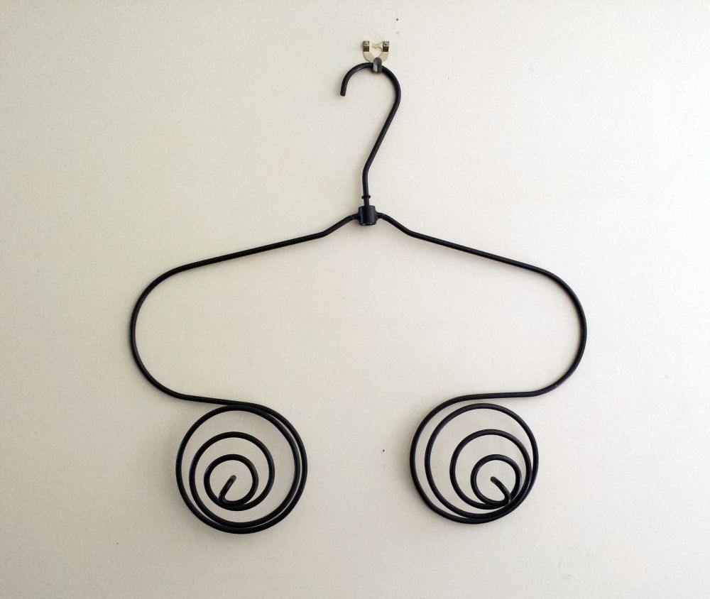 *PICK UP ONLY | BLACK METAL COAT HANGER | DECORATIVE WALL ART FOR FASHION SHOP OR HOME DECOR
