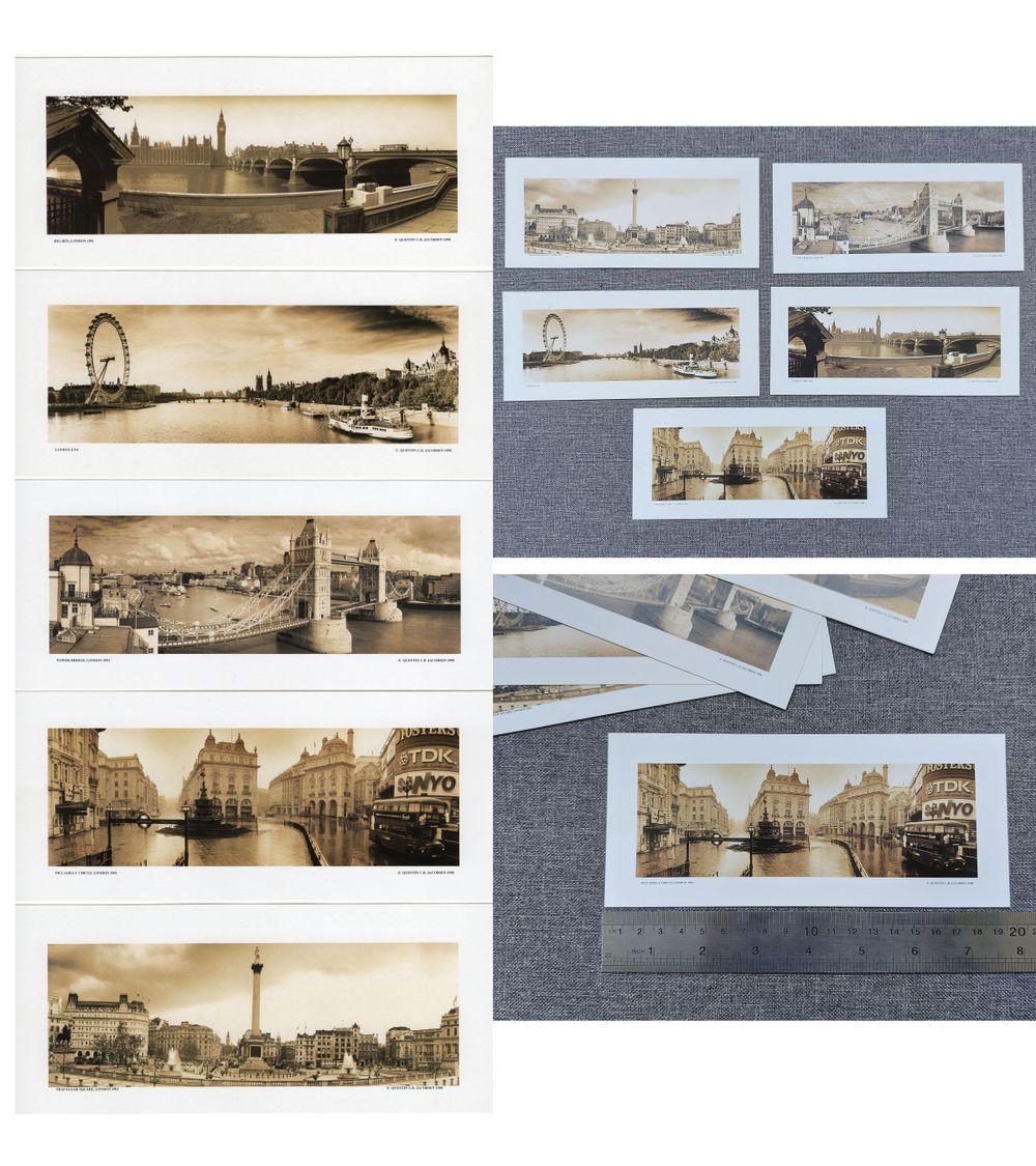 BRAND NEW CONDITION | SET OF 5 PHOTOGRAPHIC ART PRINTS | FAMOUS LONDON LANDMARKS |