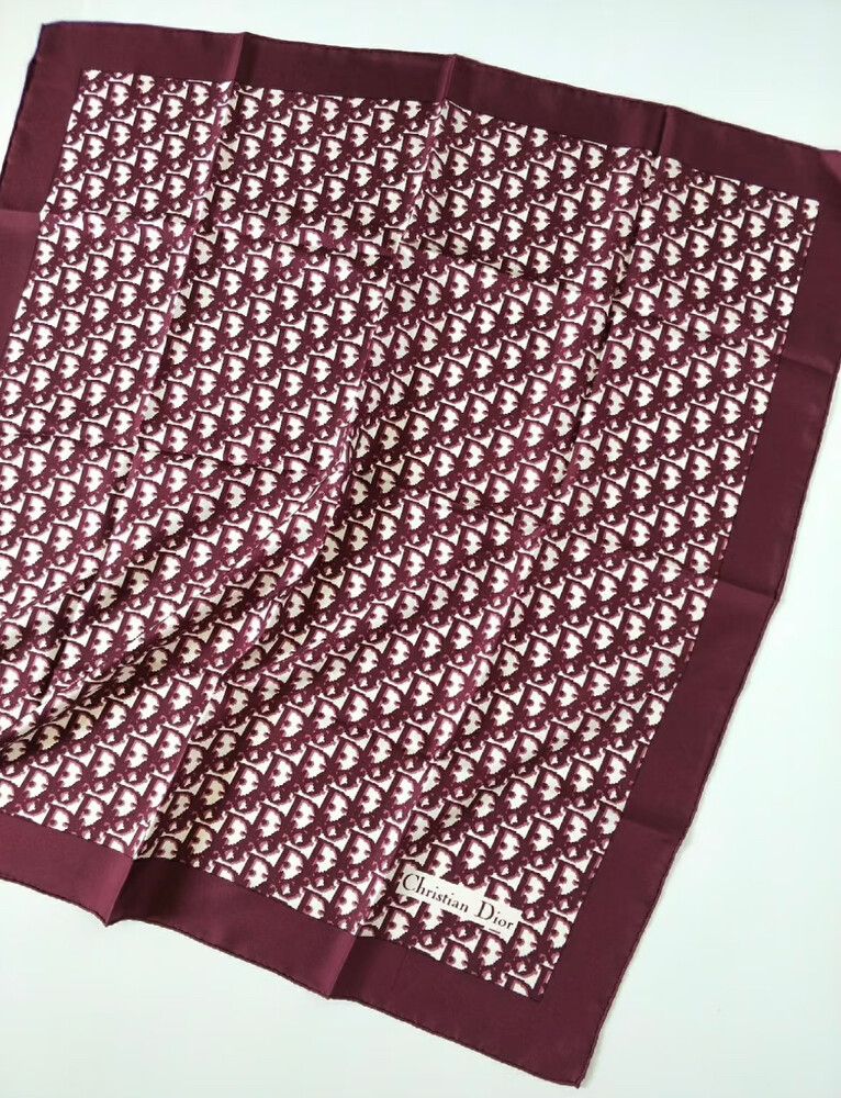 Vintage Dior Oblique Silk Scarf
