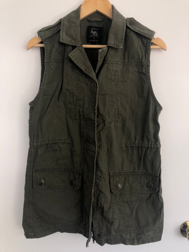 Utility-style/Grunge Vest Khaki