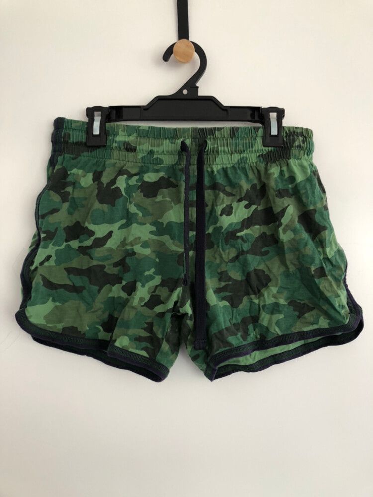 Green Camo Mini Shorts