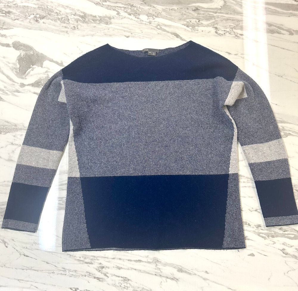 Blue Wool & Cashmere Jumper