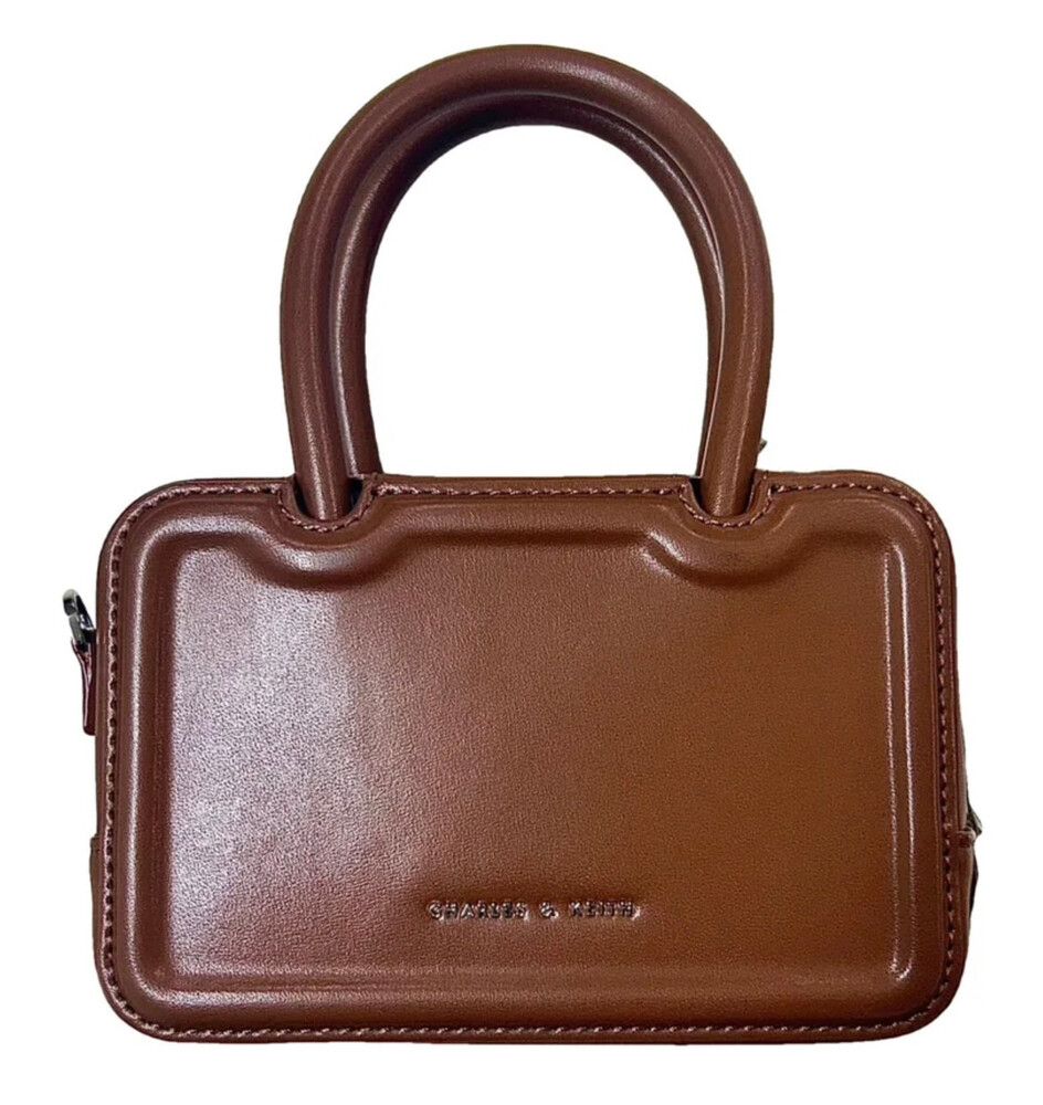 Perline Extended Top Handle Bag – Chocolate