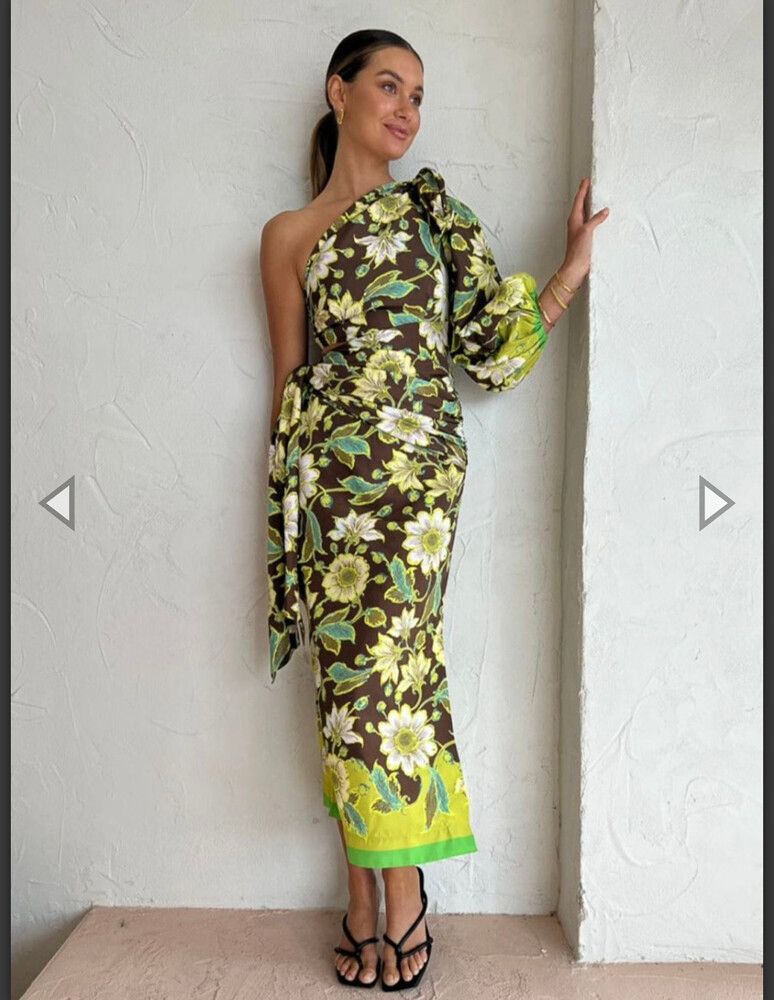 Winnie One Shoulder Midi Dress