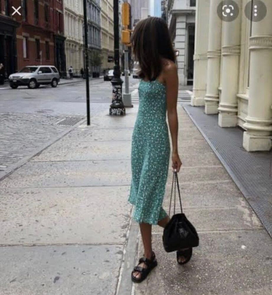 Amelia Green Silk Midi Slip Dress