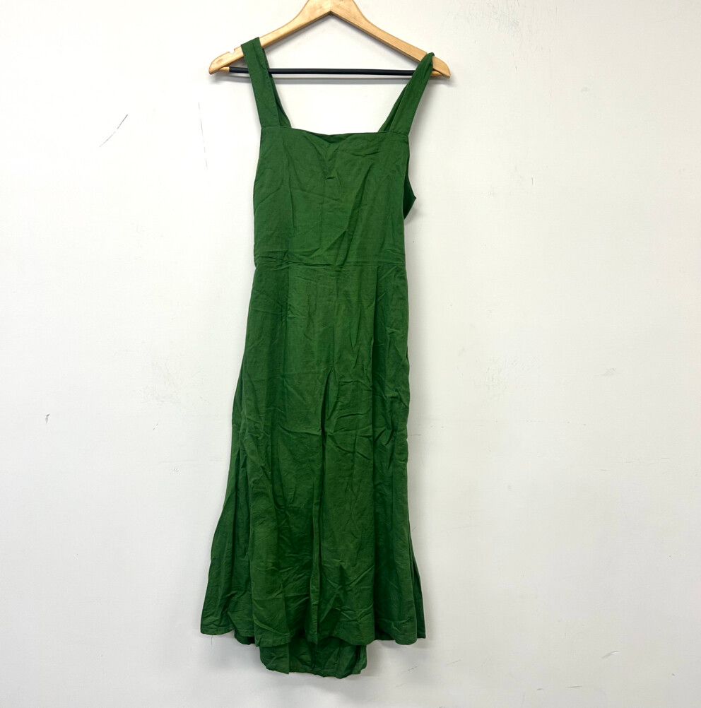 green emerald velvet dress Lattice Floral Midi Dress US main image 1
