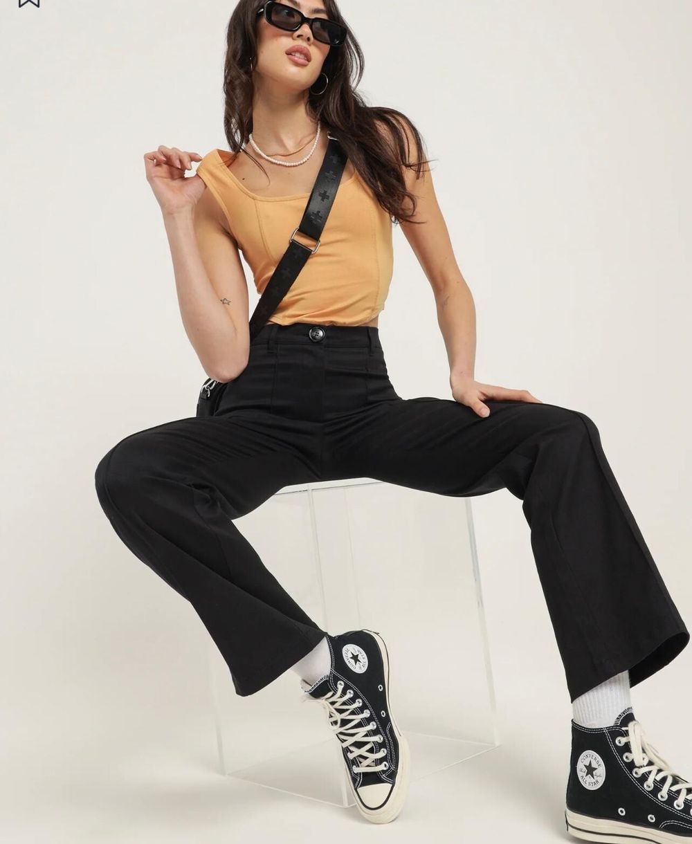 Black Cropped Pants