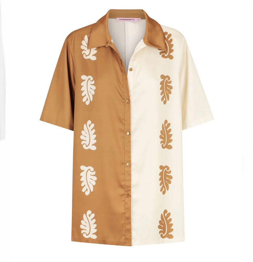 Carmine Relaxed Stencil Shirt