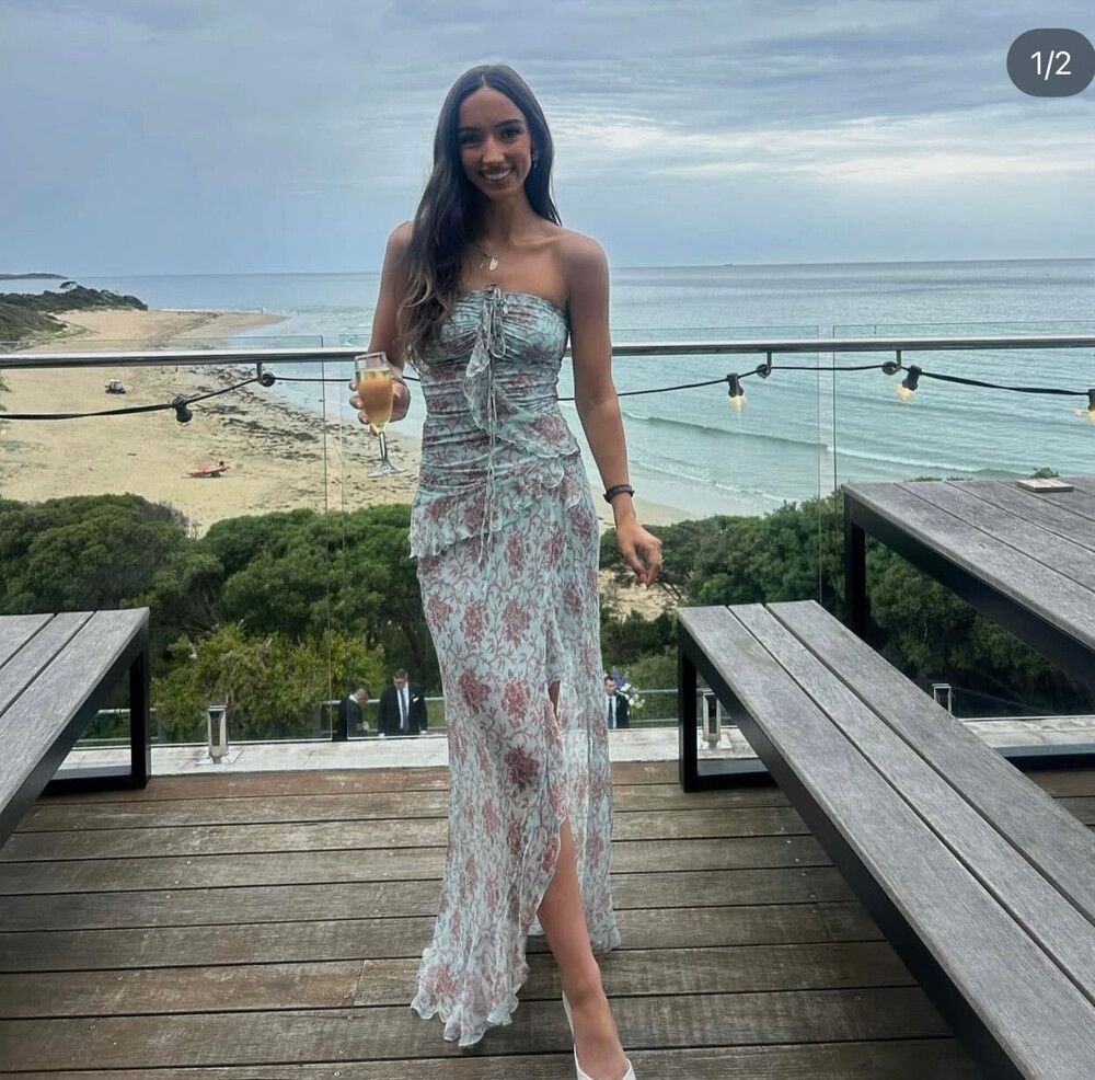 Twiggy Frill Maxi Dress