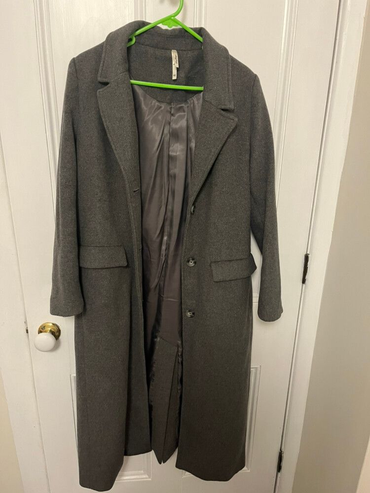 Huffer Wolf Granite Longline Coat