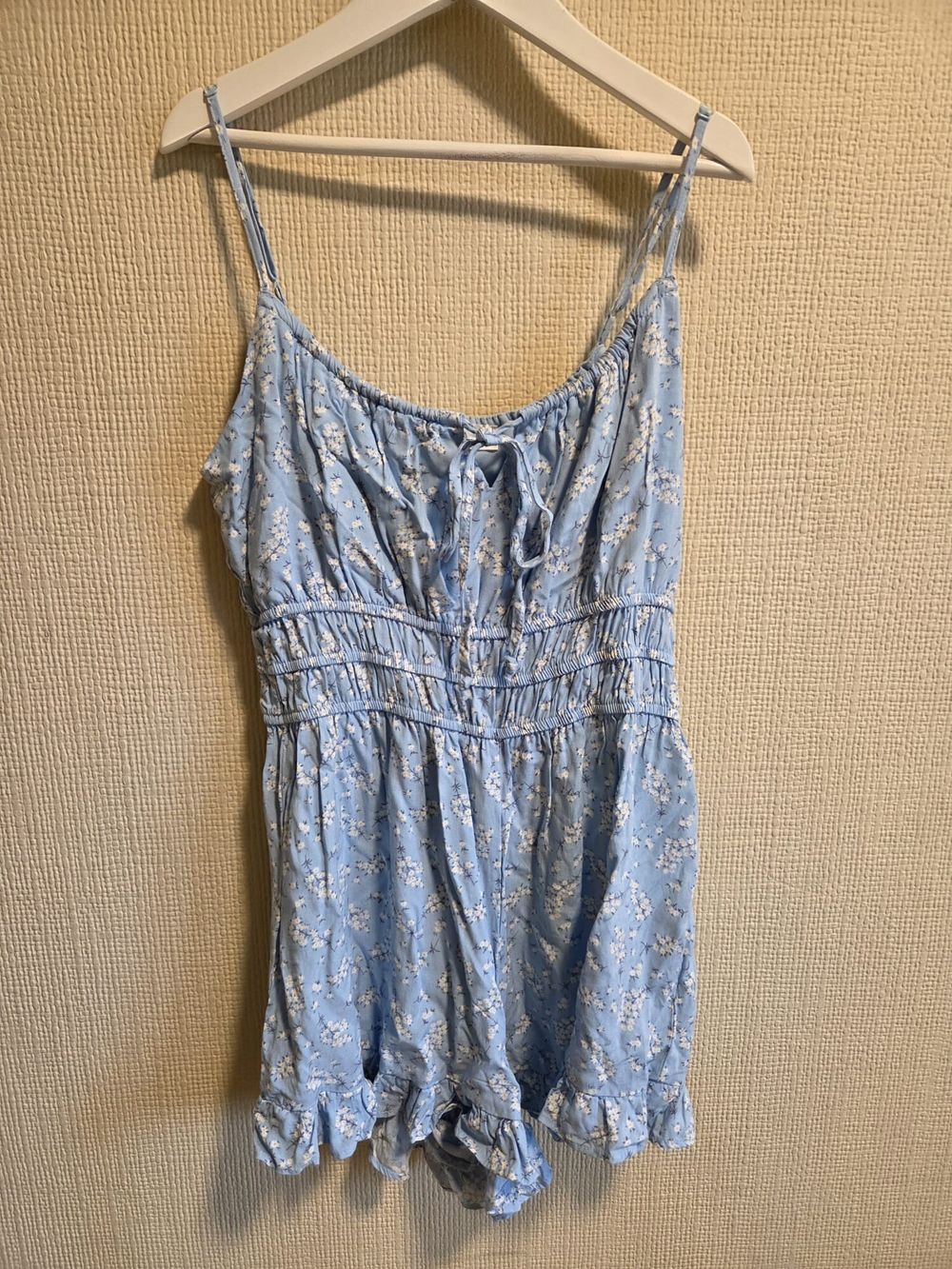 Blue Floral Playsuit