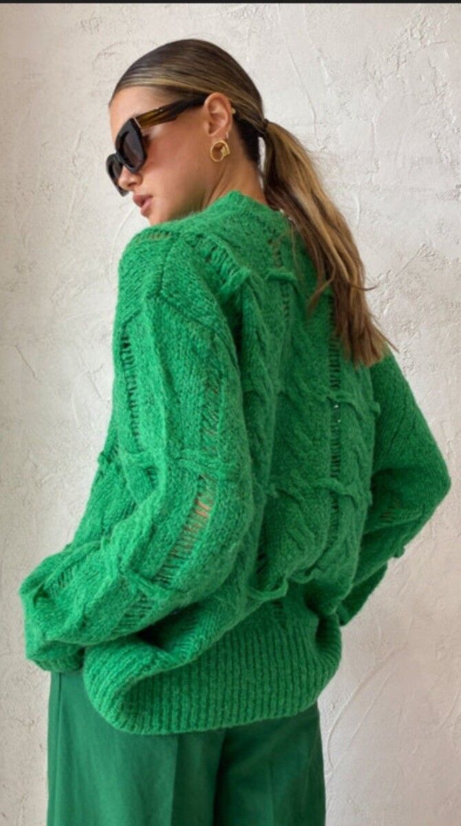 Camilla and Marc Lune Cable Knit Crew