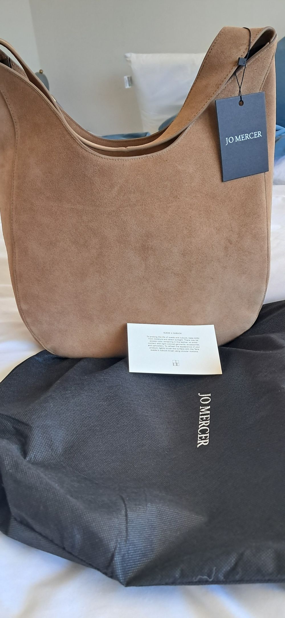 Jo Mercer Suede Shoulder Bag