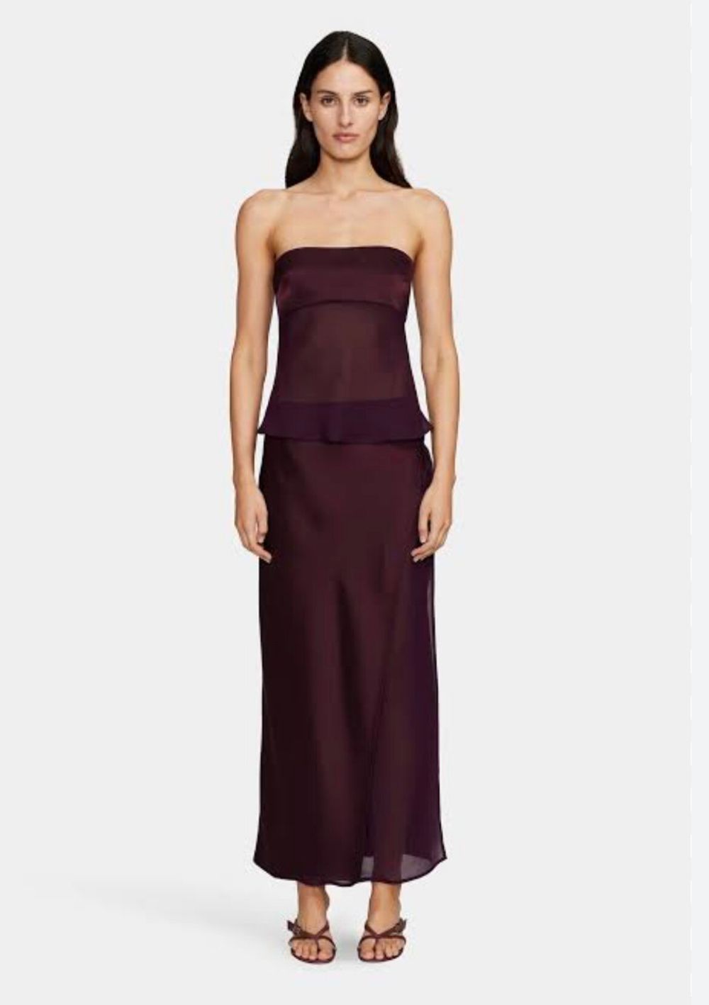 Ownley Ricky Midi Skirt Plum in