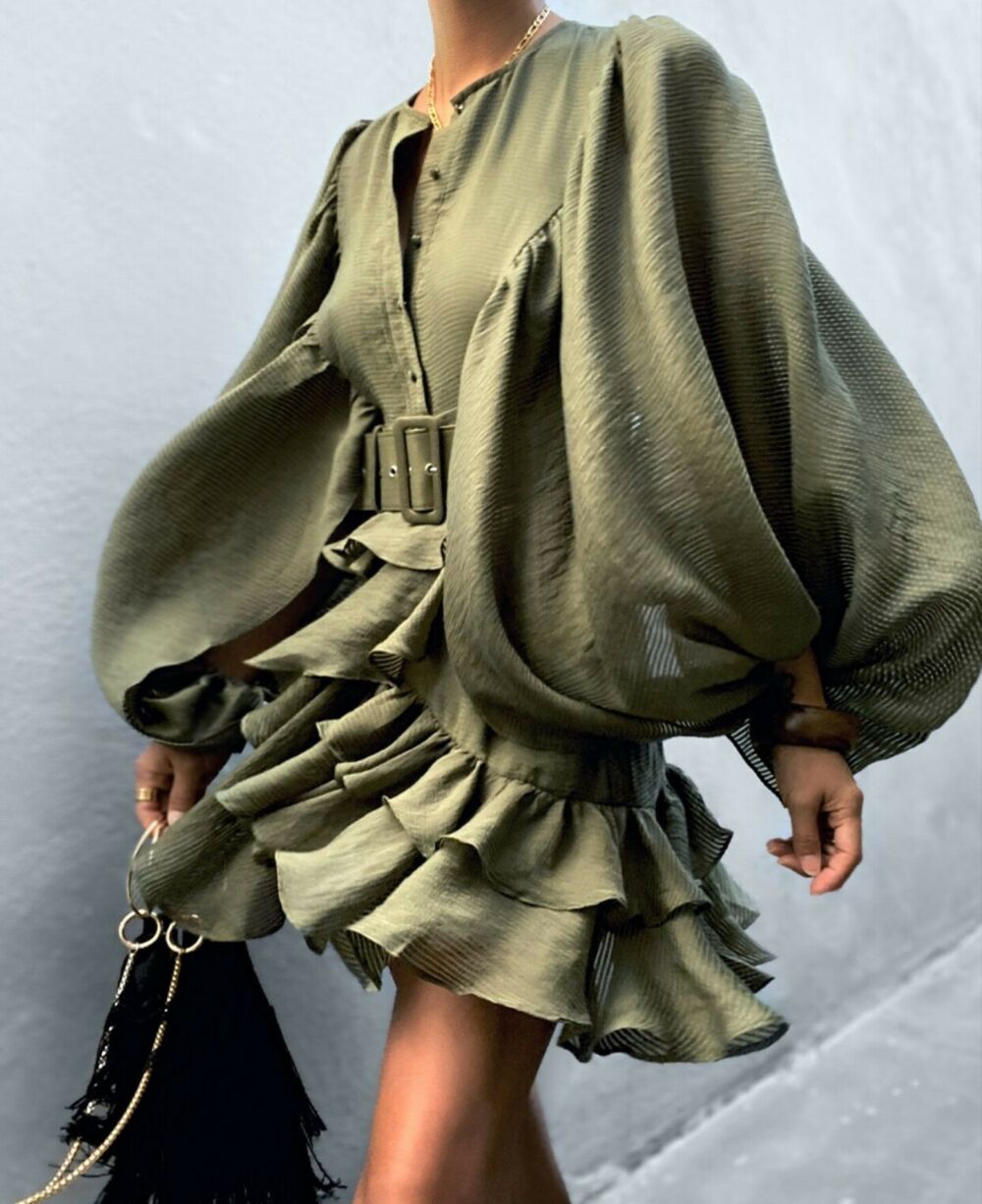 shona joy charlotte ruffle mini dress Shona Joy on Instagram: Dreamy fabrications on beauty @Jazy_g in our Charlotte Draped Sleeve Mini Dress in Ecru #ShonaJoy