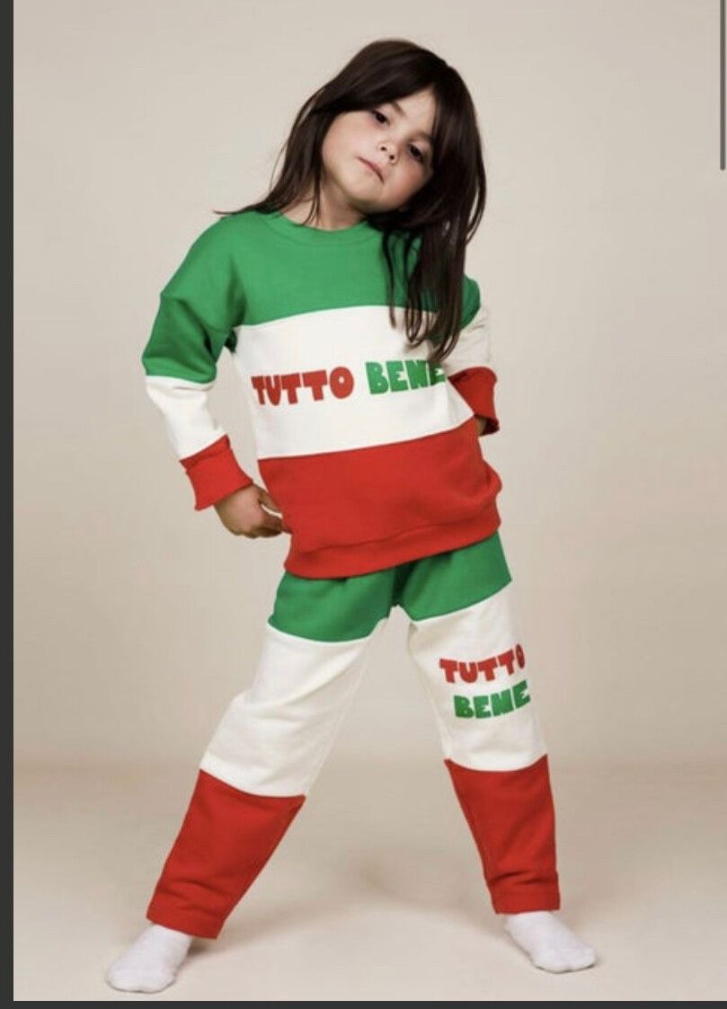 MINI RODINI Kids Sweatshirt and Matching Trackpants Size 9-11y RRP $380