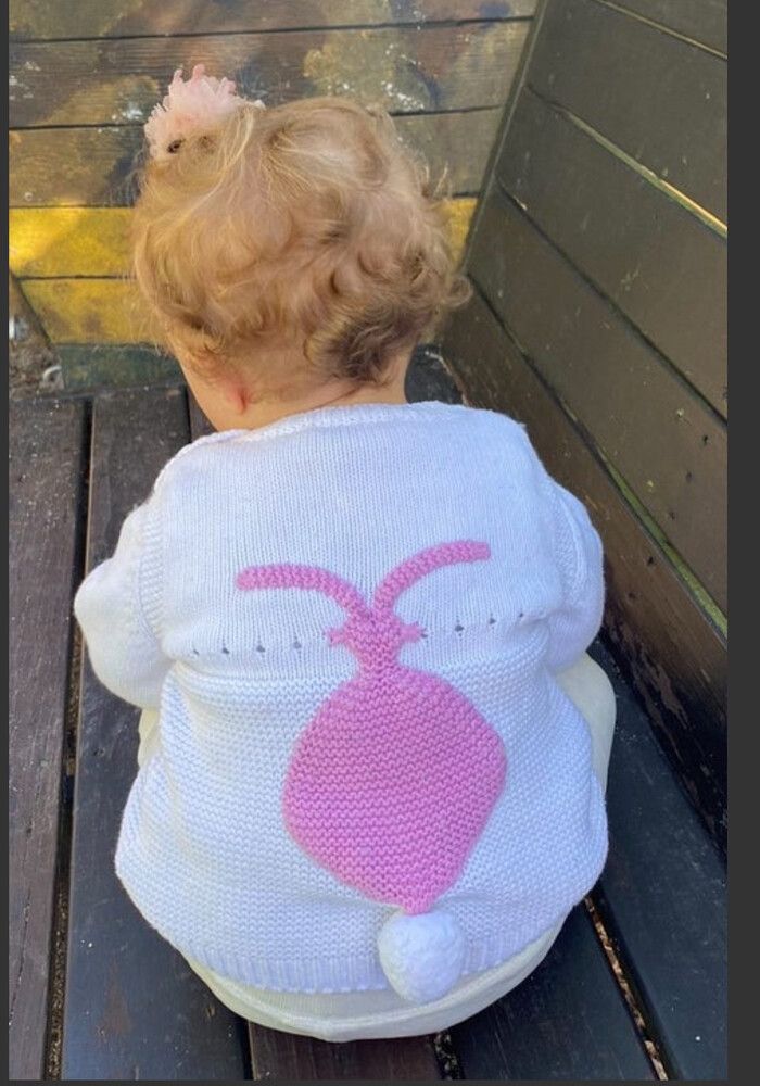 STELLA MCCARTNEY Baby Bunny Cotton-Wool Sweater Size 12-24 months RRP $180