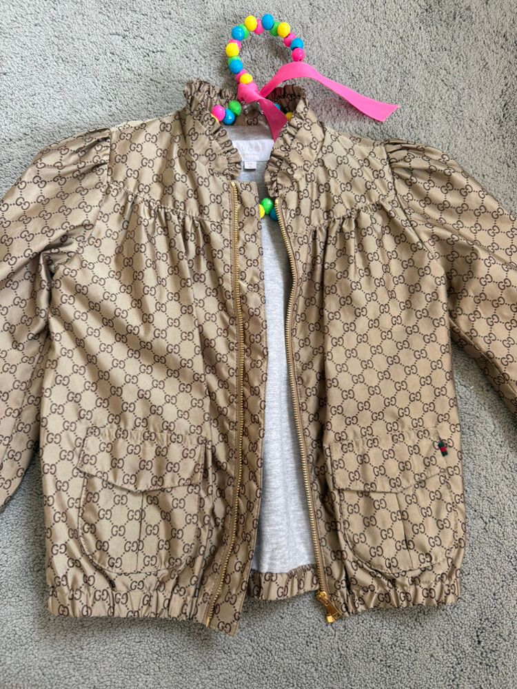 Authentic GUCCI Kids Girls Logo GG Jacket/windbreaker Size 24 months **RARE** RRP $1,000