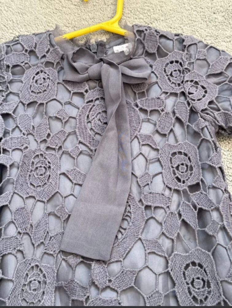 Authentic MICROBE (Italy) Baby Girl Crochet Dress Size 2-3y RRP $350