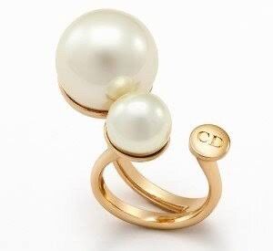 Authentic CRISTIAN DIOR Tribales Pearl Ring  RRP $1,200