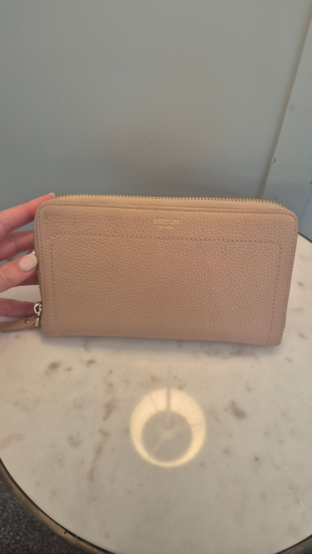 Oroton Beige Leather Wallet