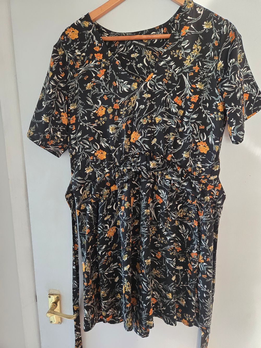 Lower Black Floral Dress
