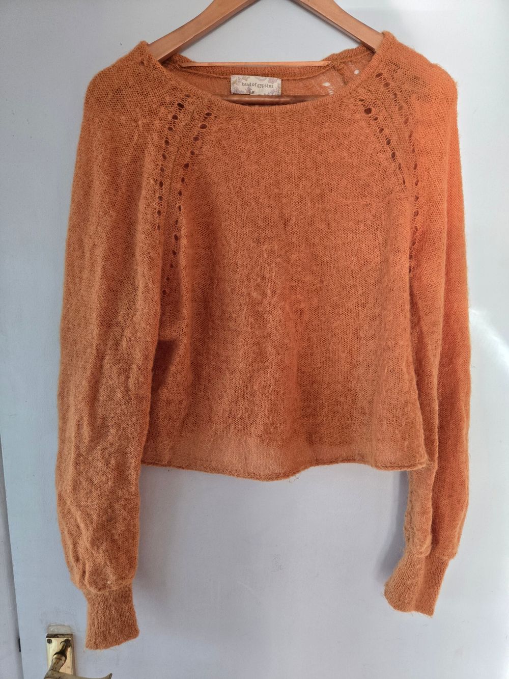 Band of Gypsies Orange Mohair Jumper