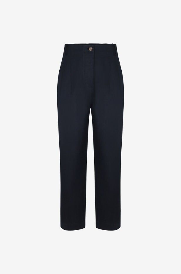 Vanessa Bruno straight leg cotton/linen pants from Paris, France