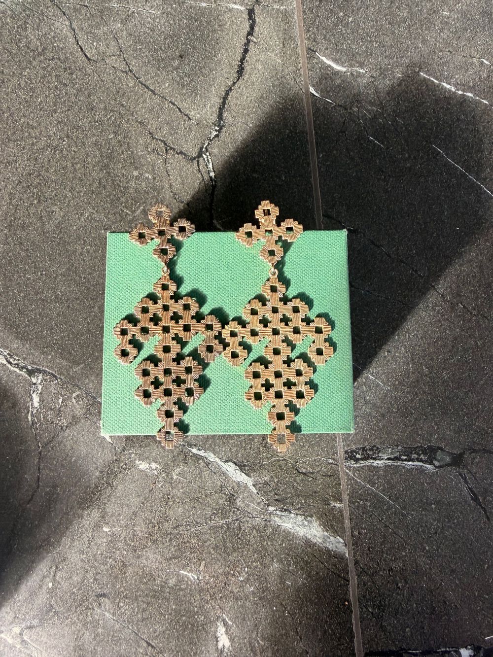 Zoe and Morgan gold earrings