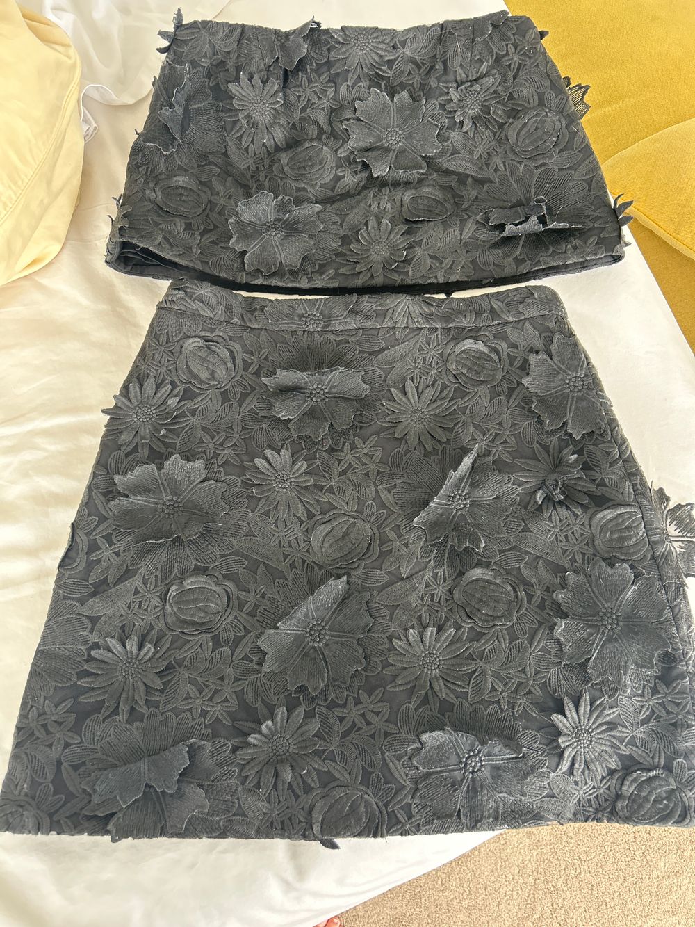 Kookai Black Floral 3D set Size 40