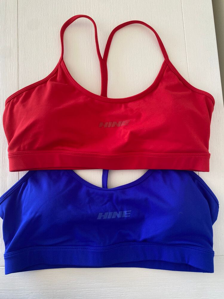 Hine Red and Blue Sports Bras