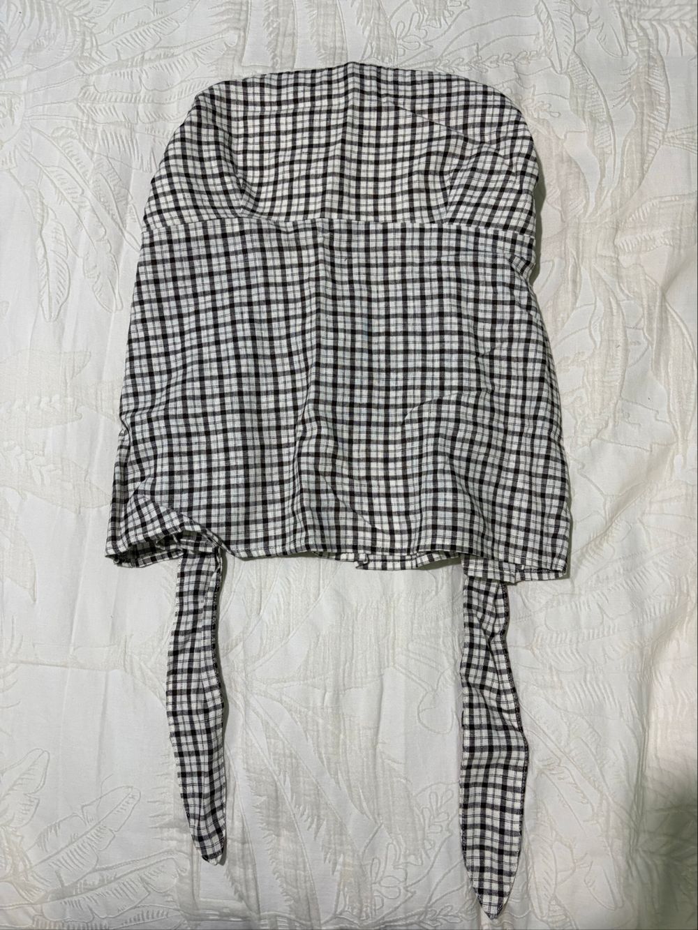 Glassons Black And White Check Tube Top