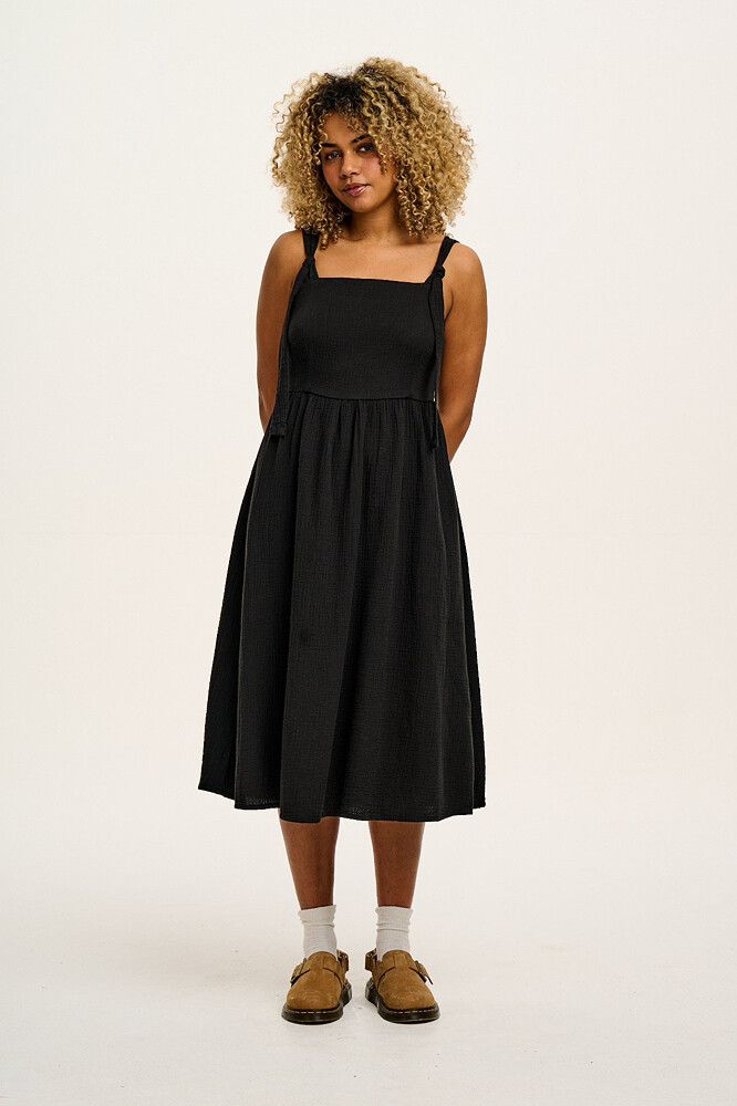 knee length dresses for ladies Lucy & Yak The Midi Length Freyja Pini Dress (RARE!) – Editor Consignment main image 1