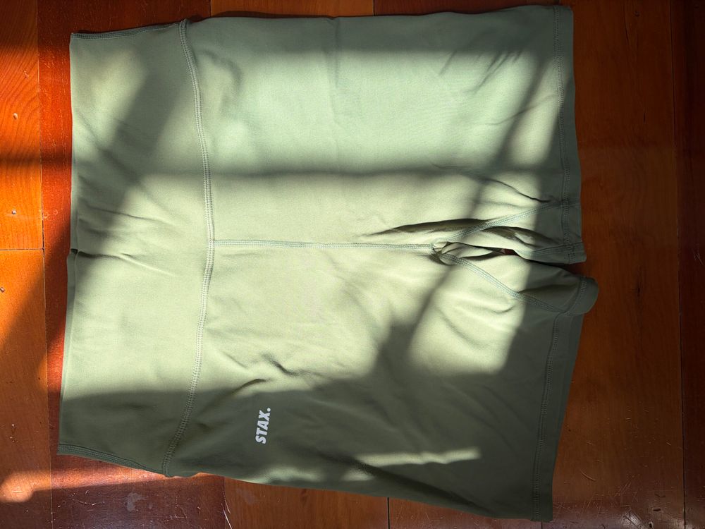 STAX. Green Bike Shorts
