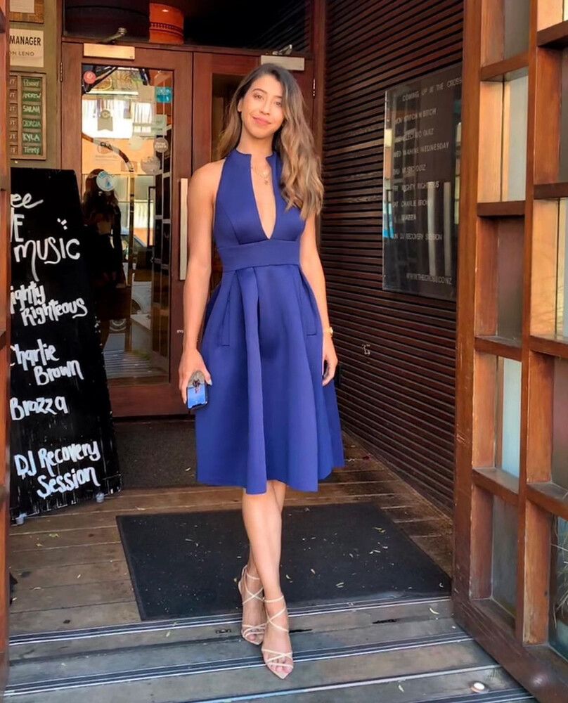 ASOS - Blue Midi Formal Dress ASOS on Designer Wardrobe