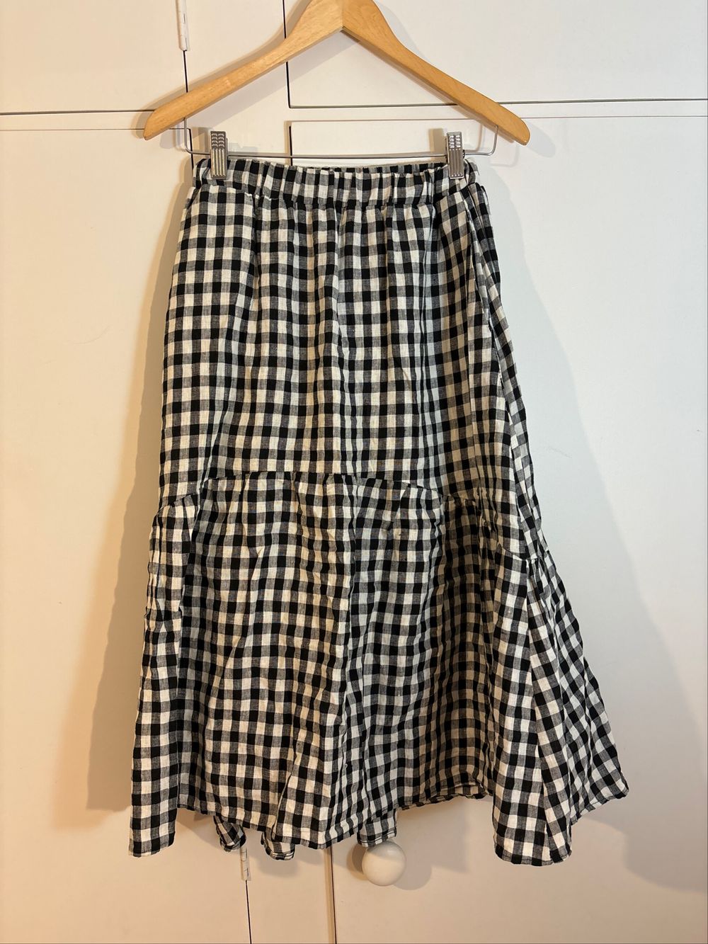Aere Gingham Skirt