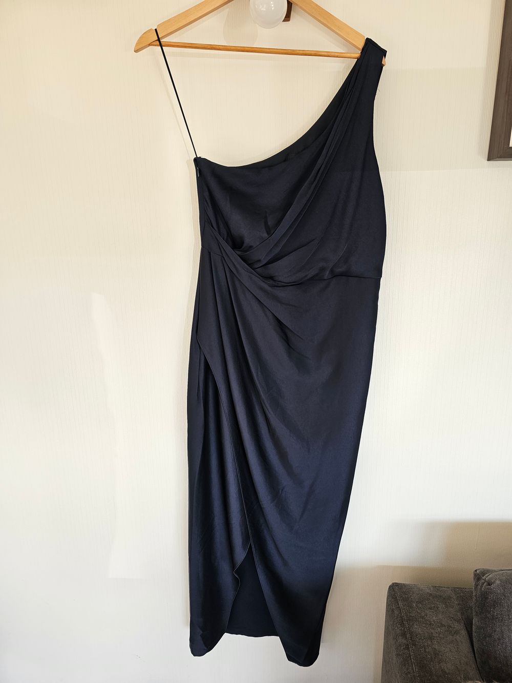 melissa one shoulder satin dress Sage Le Fleur Bridesmaid Dress Chiffon Size 1X
