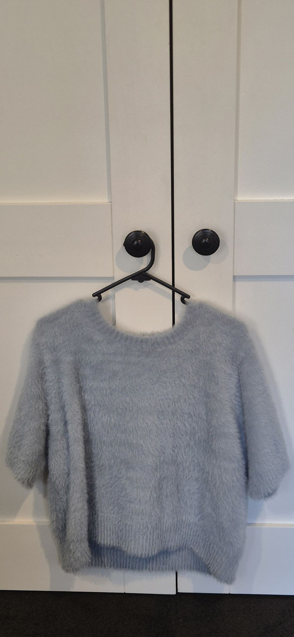Ivy + Jack Grey Fuzzy Jumper