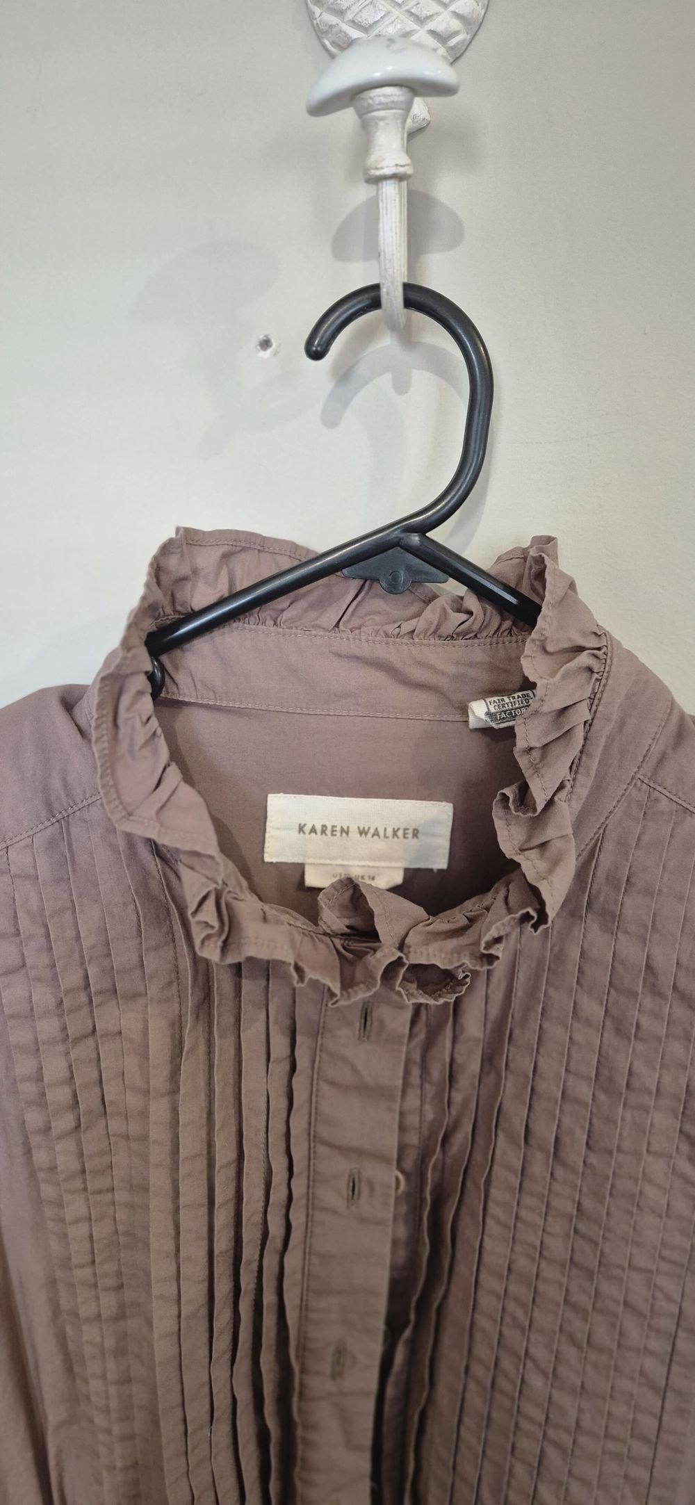 Karen Walker light brown Pleated Shirt Dress